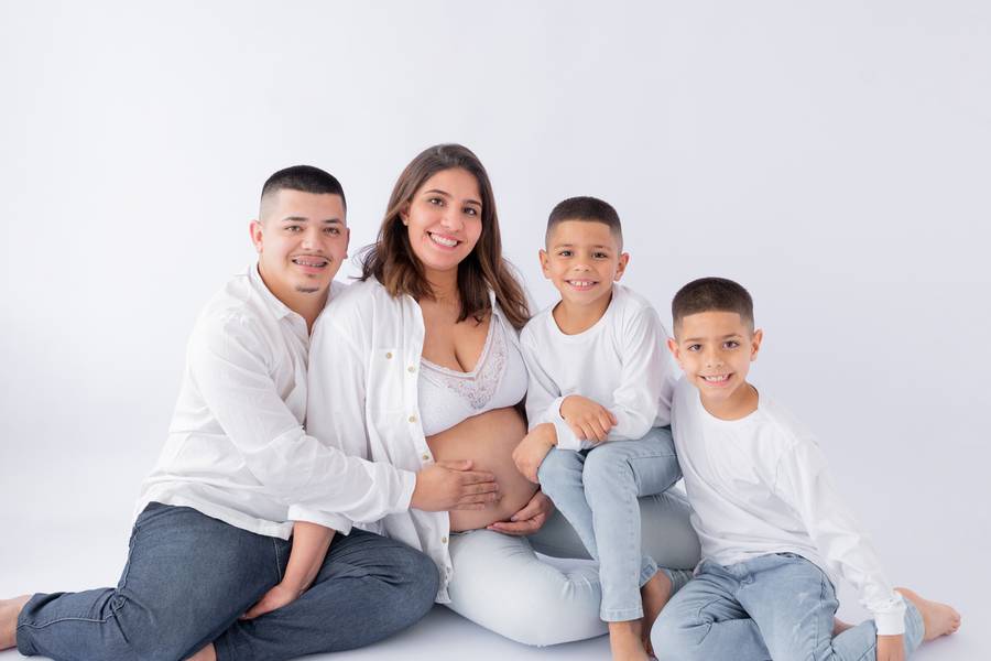 Gestante de A doce espera pelo Matteo - Lilian, Luan, William e Bernardo