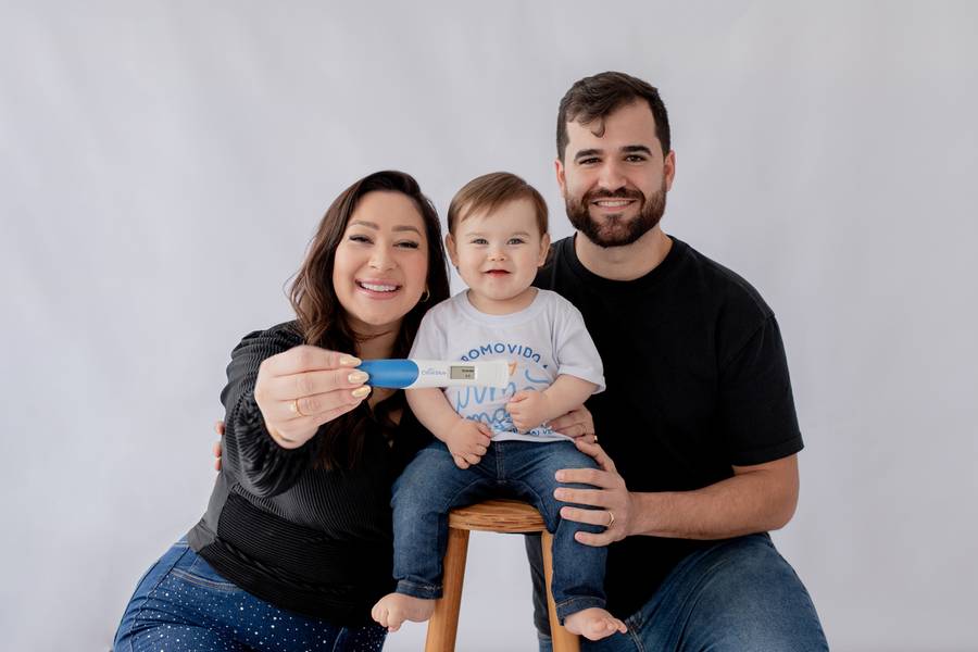 Gestante de Gabriele, 5 semanas | Revelação Gravidez 