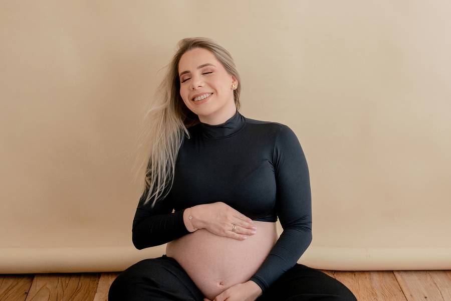 Gestante de Bruna, 36 semanas - À espera da Maitê