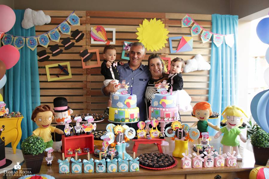 aniversário de Maitê e Gabriel - 1° Aninho