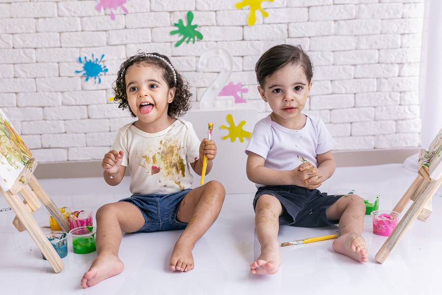Infantil de 2 anos Agatha e Mark