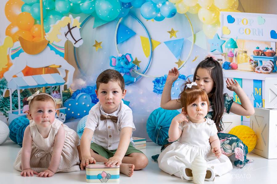 Mini Sessão de Dia das Crianças - Constantino, Valentina, Lara e Isadora