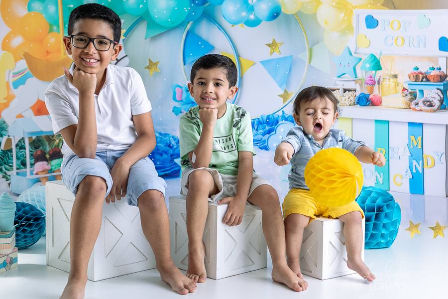 Mini Sessão de Dia das Crianças - Lúcio, Ícaro e Augusto