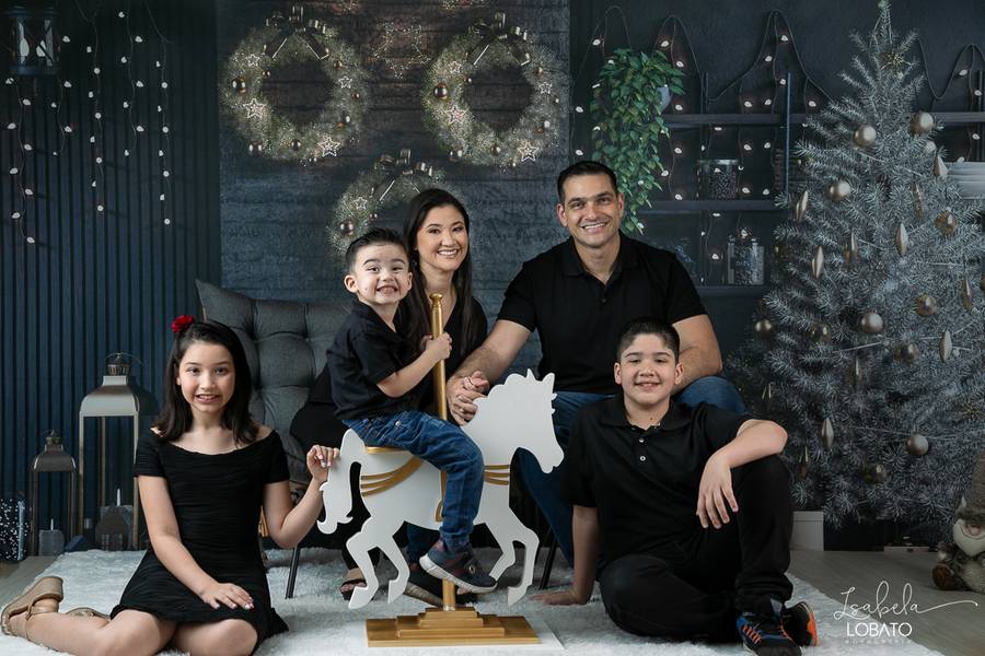 Mini Sessão de Retratos de Natal