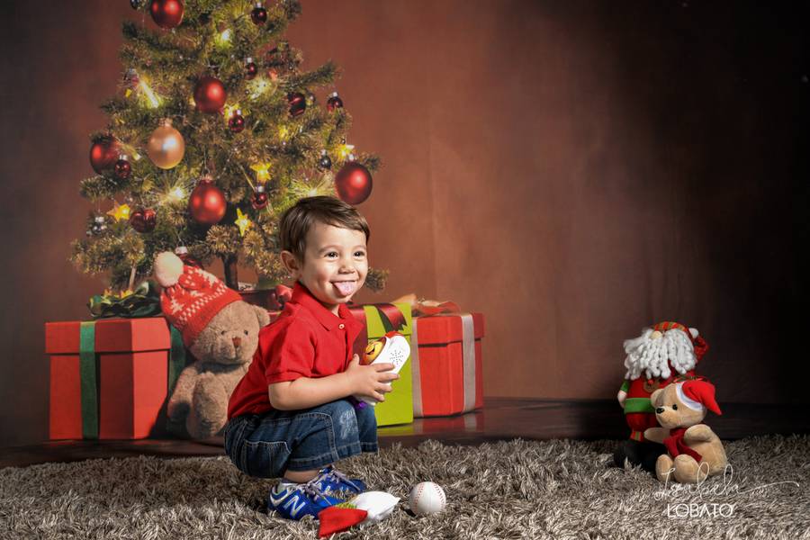 Mini Sessão de Ensaio de Natal do Vítor