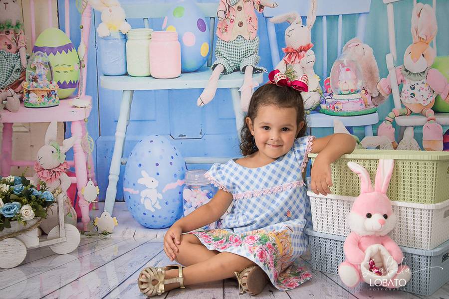 Mini Sessão de Páscoa da Maria Clara