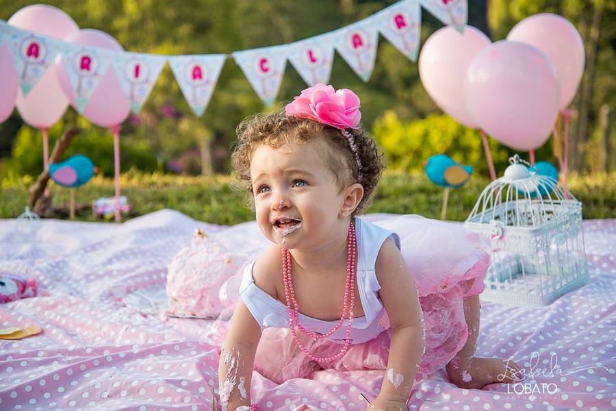 Crianças de Smash the cake da Maria Clara