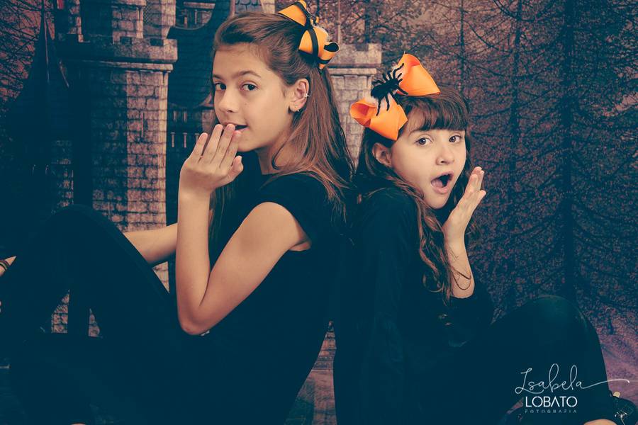Mini Sessão de Halloween da Juliana e Beatriz