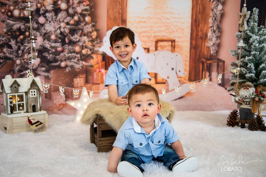 Mini Sessão de Natal do Pedro Ivo e Antônio
