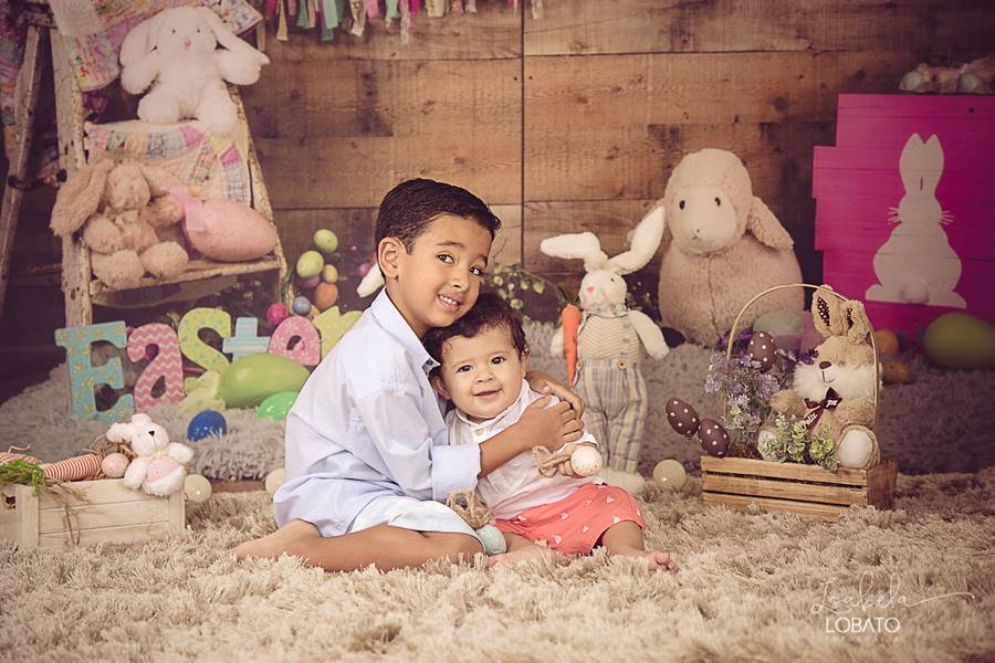 Mini Sessão de Páscoa do Lúcio e Ícaro