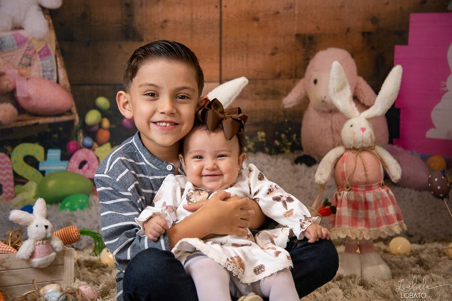 Mini Sessão de Páscoa do Heitor e Helena