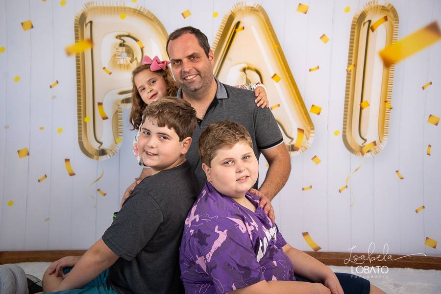 Mini Sessão de Amores do Papai Marcos: Marco Túlio, João Victor e Mariana