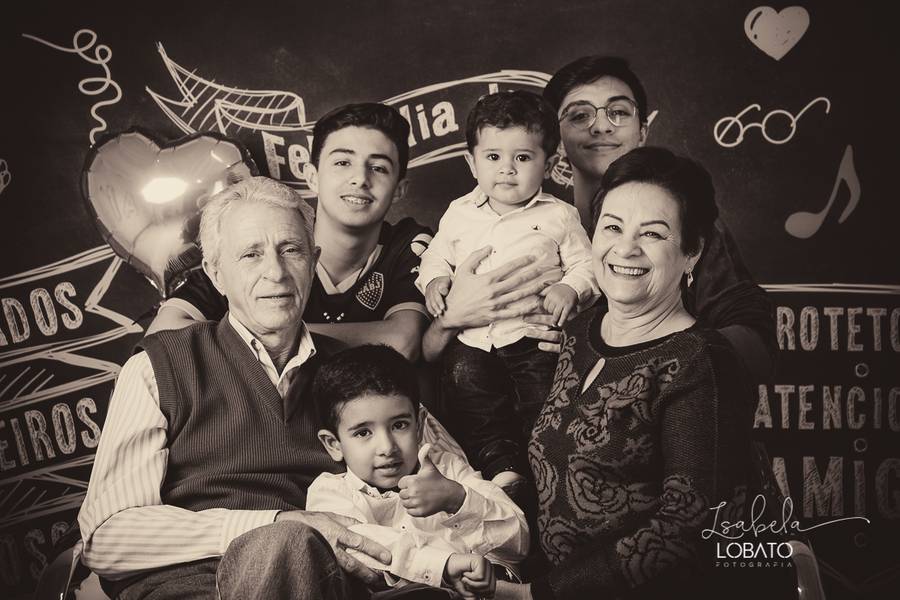 Mini Sessão de Vitor, Lucas, Lúcio e Ícaro com Vovô & Vovó