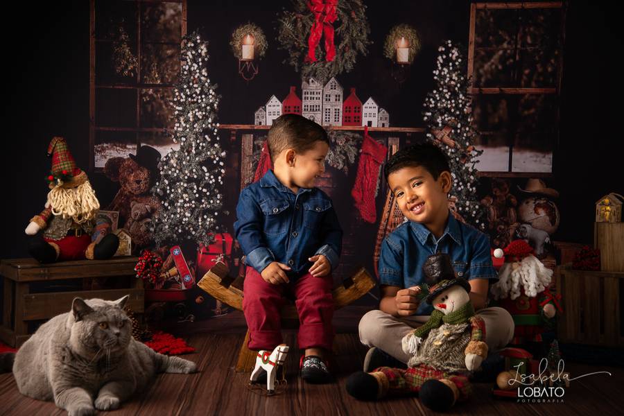 Mini Sessão de O Natal do Lúcio e do Ícaro