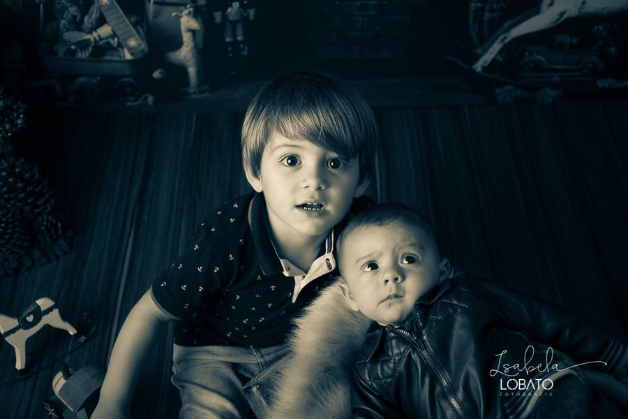 Mini Sessão de O Natal do Lucca e do Enrico