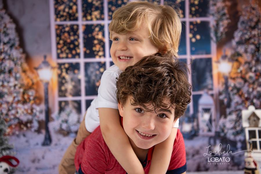 Mini Sessão de O Natal do João Maurício e Pedro
