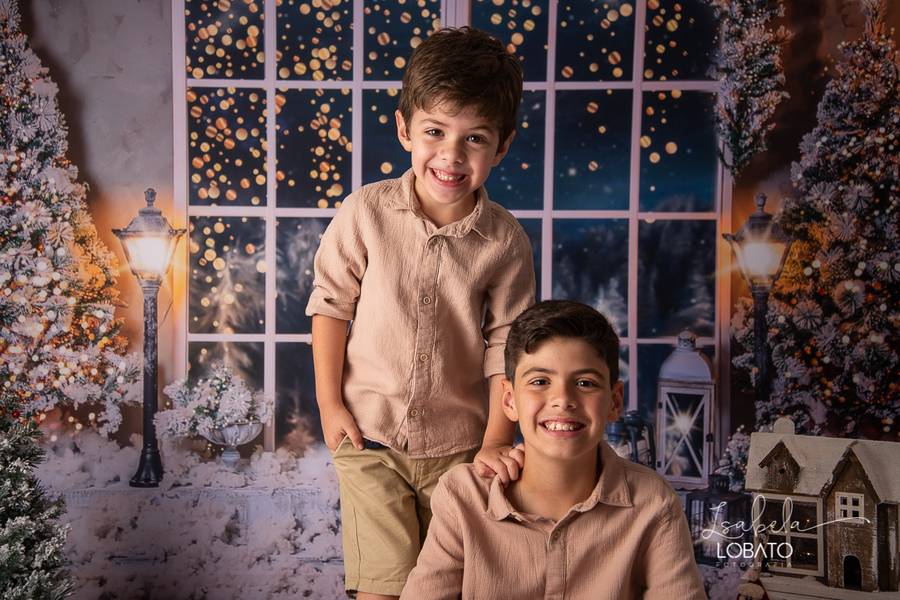 Mini Sessão de O Natal do Mateus e do Davi