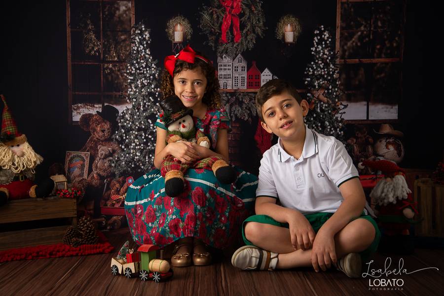 Mini Sessão de O Natal do Arthur e da Júlia 