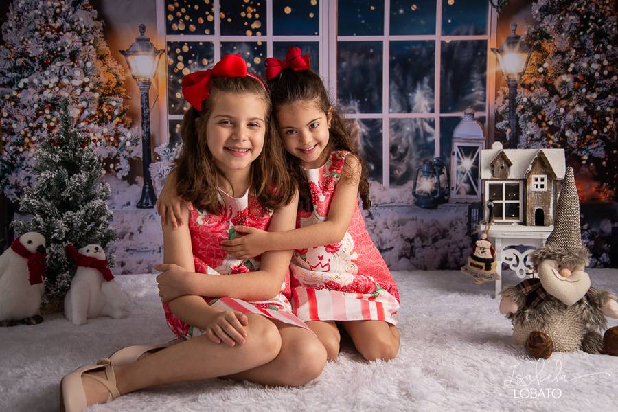 Mini Sessão de O Natal da Manuela e da Helena