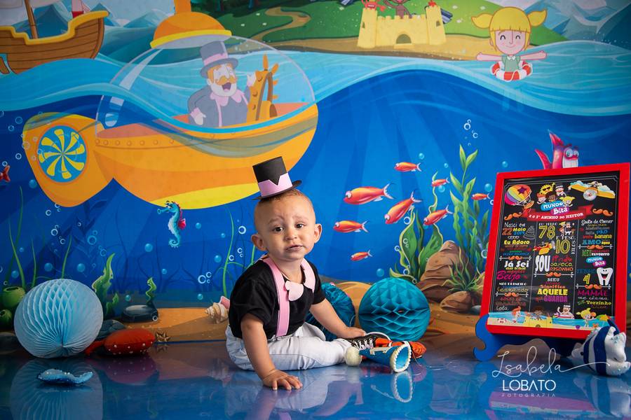 Crianças de Smash The Cake - Heitor 1 ano