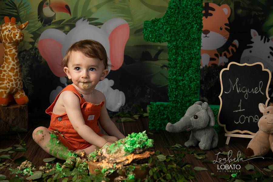 Crianças de Smash The Cake - Miguel 1 ano