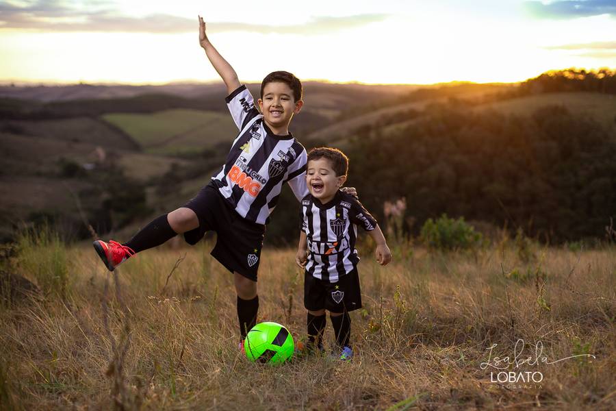 Crianças de Galo na veia - Ensaio Irmãos - Lúcio e Ícaro