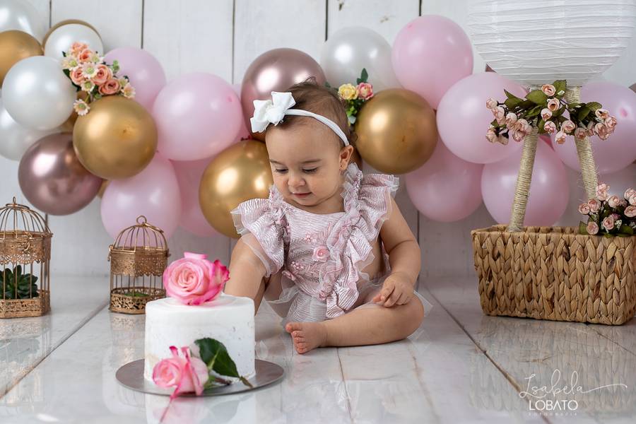 Crianças de Smash The Cake Luiza - 1 ano