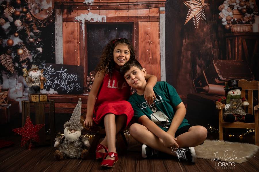 Mini Sessão de Retratos de Natal - Arthur e Júlia