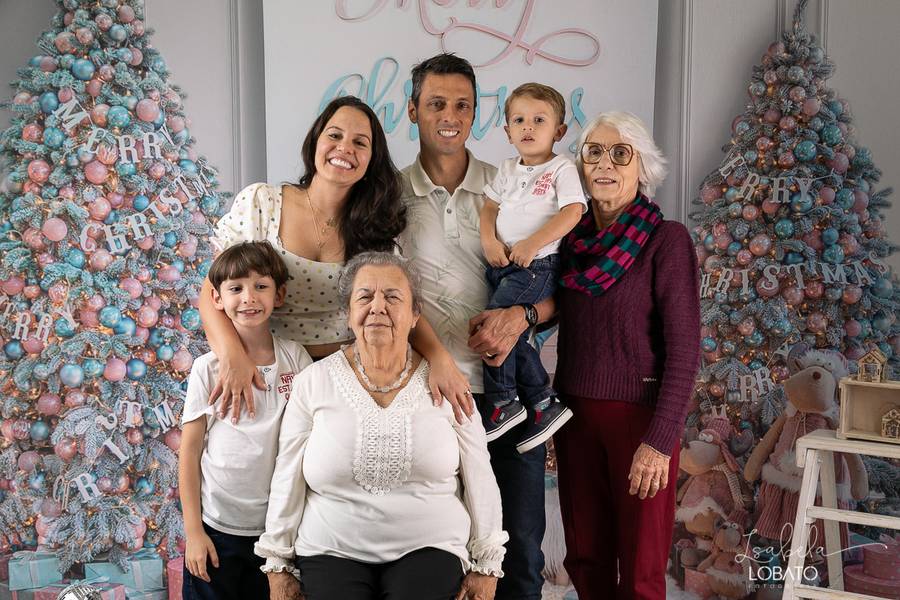 Mini Sessão de Retratos de Natal - Fábio e Bento