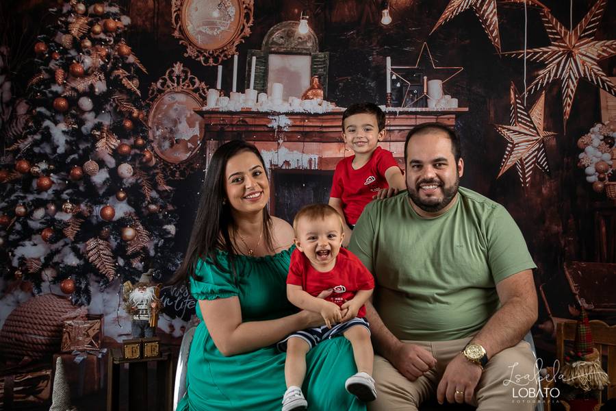 Mini Sessão de Retratos de Natal - Davi e Bento