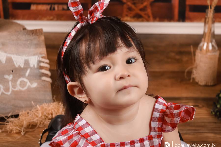 Estúdio Bebê de Alicia Sophia 1 ano e 1 mês
