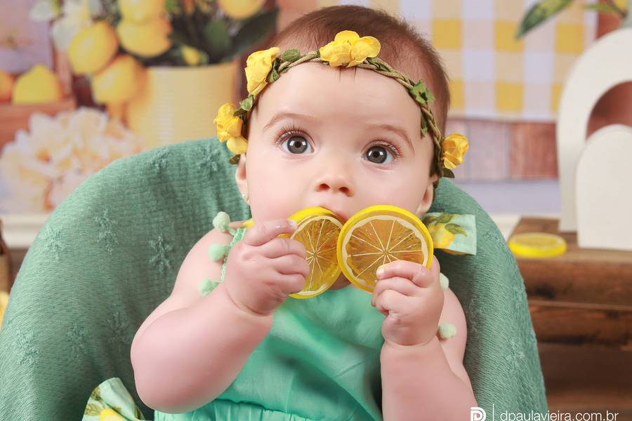 Estúdio Bebê de Paola 6° mês - Limãozinho