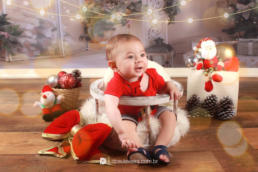 Estúdio Bebê de Davi Lucca 7° mês - Natal