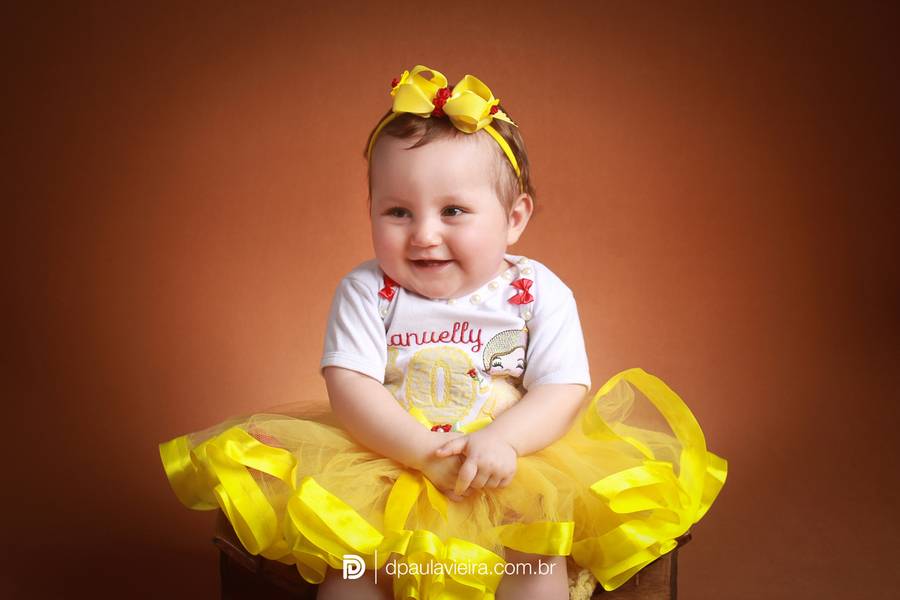 Estúdio Bebê de Manuelly 10 mês - Bela e a Fera