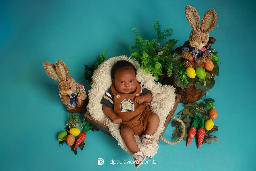 Estúdio Bebê de Lorenzo 2° mês - Páscoa