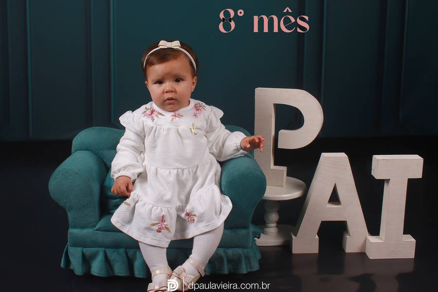 Estúdio Bebê de Maria Luiza 8° mês