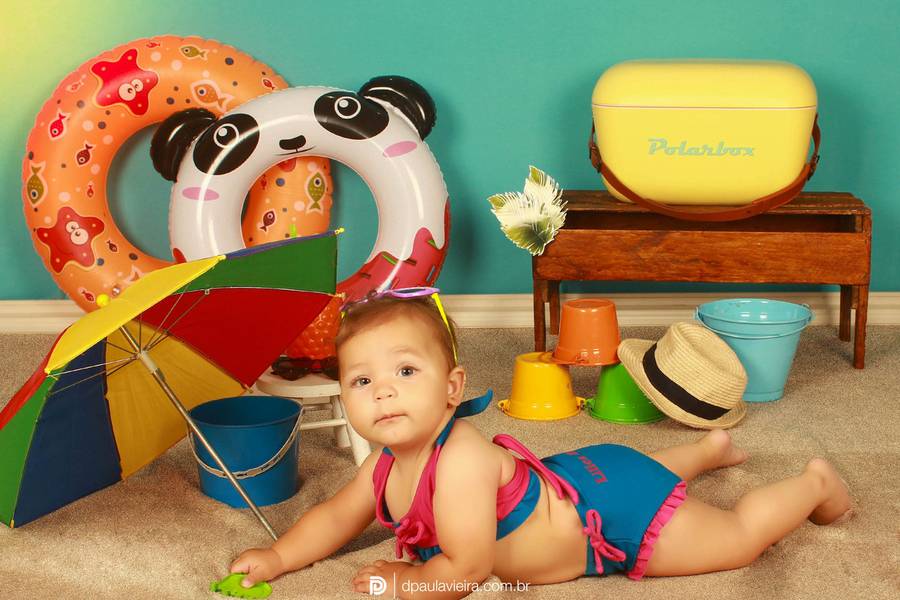 Estúdio Bebê de Maria Clara 8° mês