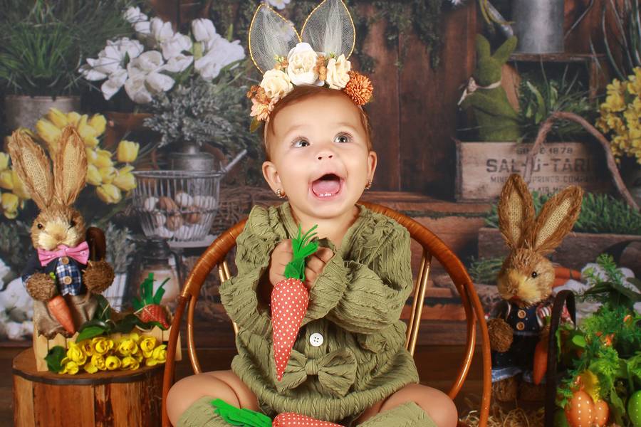 Estúdio Bebê de maria Clara 9° mês