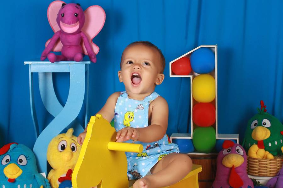 Estúdio Bebê de Matheus 1 ano - smash the cake