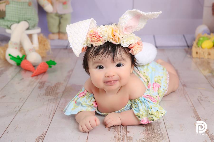 Estúdio Bebê de Alicia 4° mês 