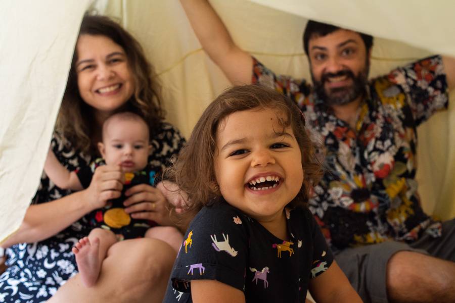 Ensaios de Família de Acompanhamento Anual - 3 meses do Tomé