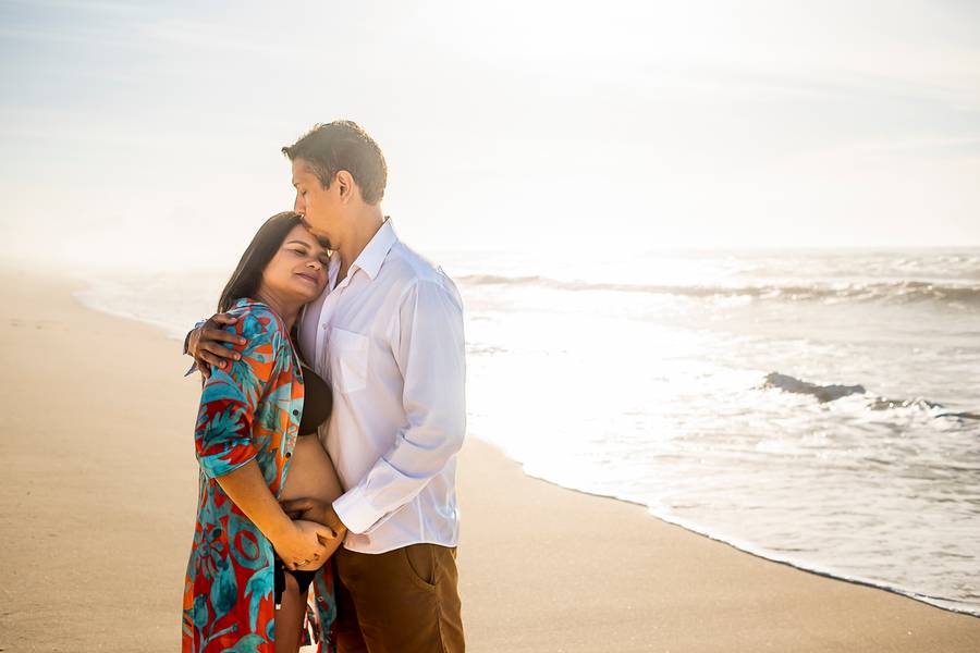 Ensaio de Gestante de À espera de Ana Lívia