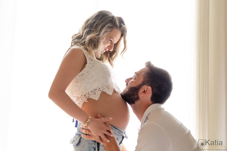 Gestantes de Isabele e Igor a espera de Nicolas