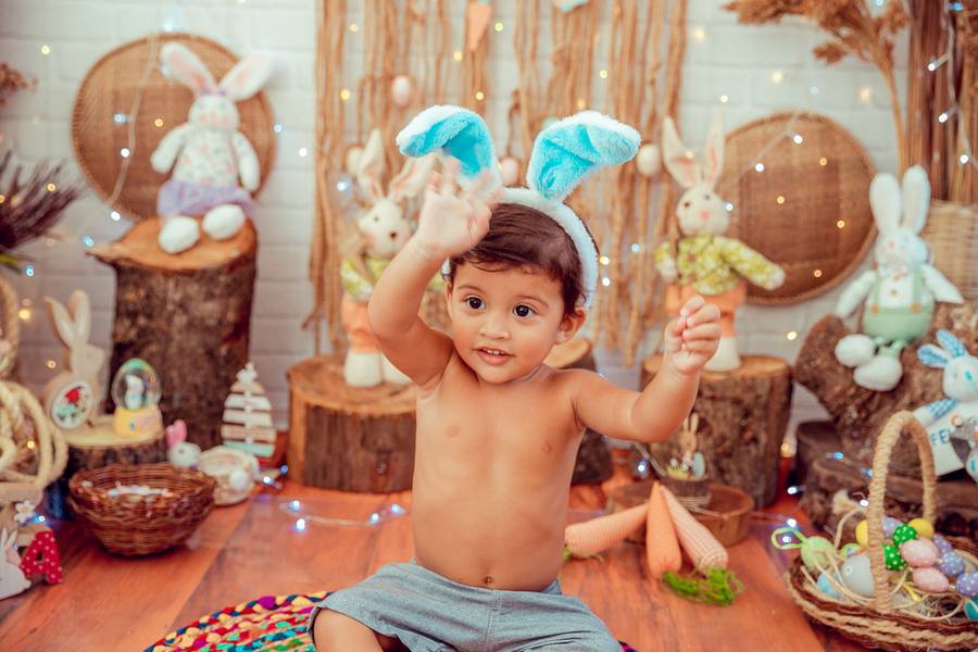 Infantil de Ensaio de Páscoa