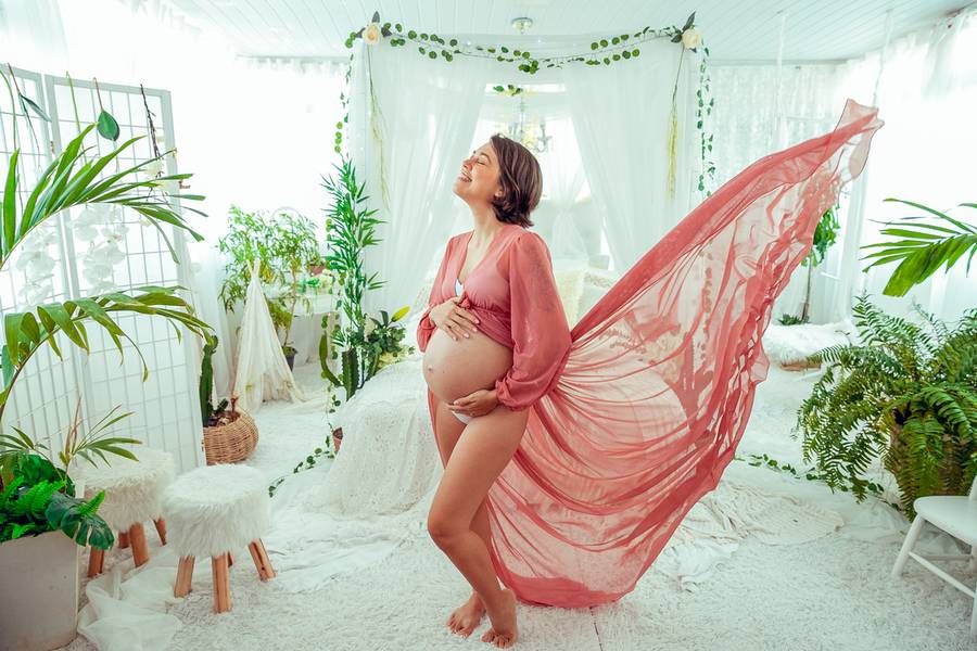 Gestante de Ensaio Gestante