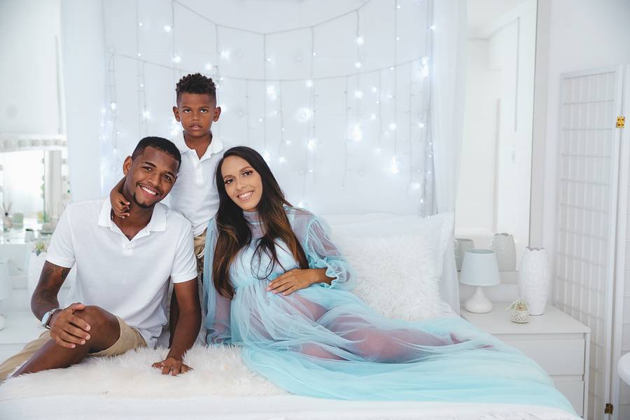 Gestante de Gestante Quarto Branco