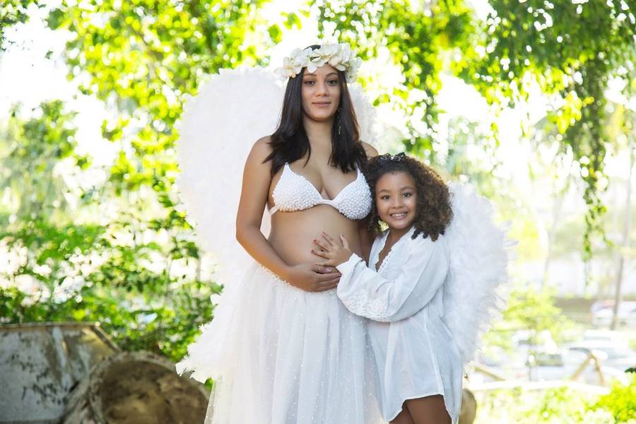 Gestante de Ensaio Gestante Anjo