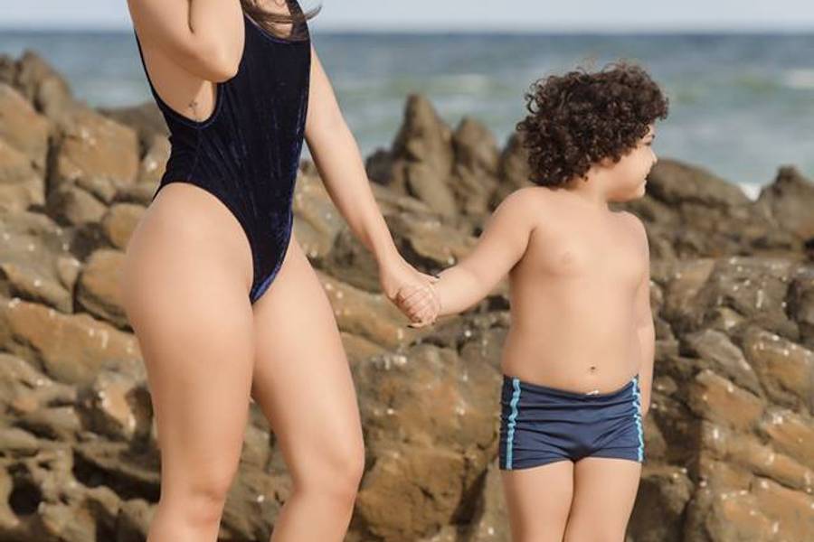Sereia de Ensaio Externo Mãe e Filho