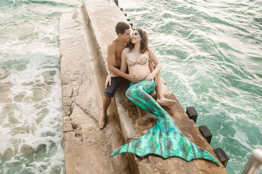 Gestante de Ensaio Sereia - Gestante