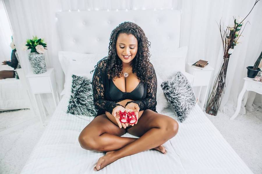 Gestante de Ensaio Gestante